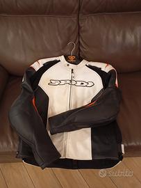 giacca moto in pelle spidi taglia 56