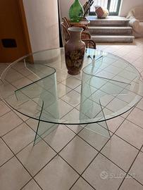 Tavolo vetro cristallo 120 cm