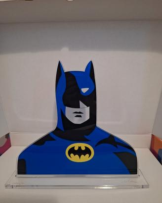 marco lodola, statuetta in plexiglass batman