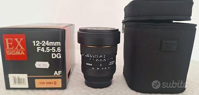 SONY - MINOLTA Obiettivo SIGMA 12-24mm F4,5-5,6 EX