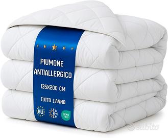 Piumino letto singolo 200x135 cm NUOVO