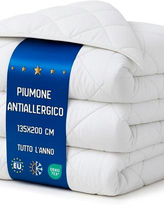 Piumino letto singolo 200x135 cm NUOVO