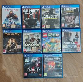 10 Giochi PS4 (Solo in blocco)