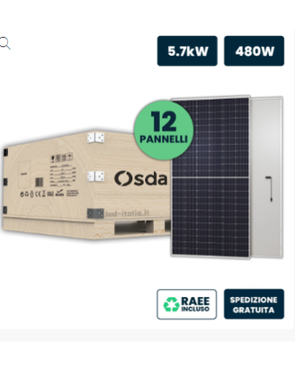 Pannelli 480 WATT Monocristallini N-Type TOPCon