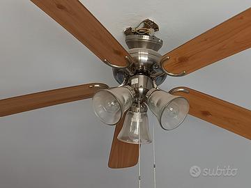 lampadario con ventole