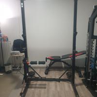 Half rack pieghevole + accessorio leg extension 