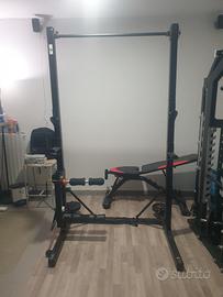 Half rack pieghevole + accessorio leg extension 