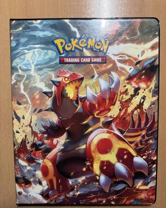 Pokemon TCG Scontro Primordiale binder con carte