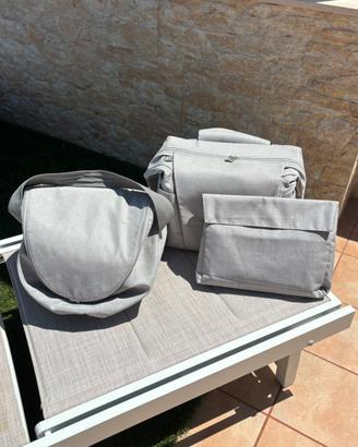 Trio Stokke Xplory Grey Melange COMPLETO + Borse