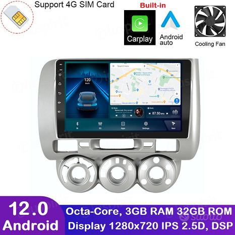 ANDROID autoradio navigatore Honda Jazz 2002-2007