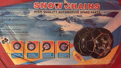 CATENE da NEVE  per AUTO  NUOVE MAI UTILIZZATE !!!