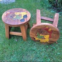 sgabelli per bambini anni 50/60