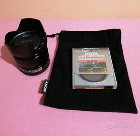 SONY 35MM F.1.8, NUOVO, CON FILTRO HOYA CIR-PL