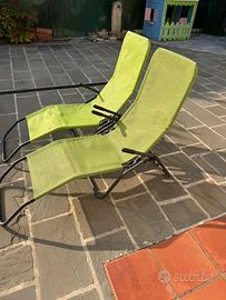 Sedia sdraio chaise longue x  2