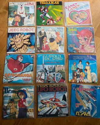 45 giri cartoni animati (leggere descrizione )