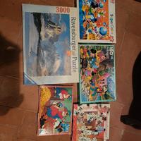 set 5 puzzle vintage