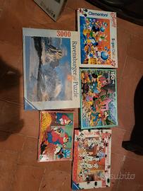 set 5 puzzle vintage