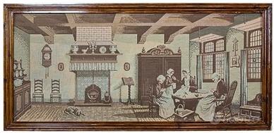 Arazzo scena di genere