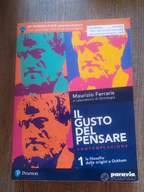 libro di Filosofia il Gusto di pensare vol 1