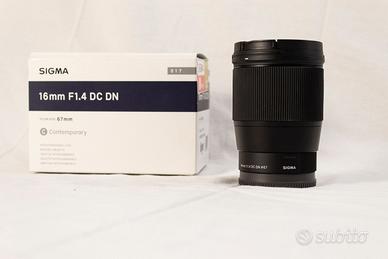 Sigma 16mm F 1.4 DC DN E-MOUNT