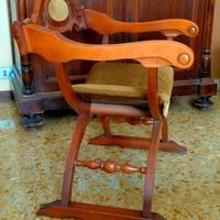 Sedia "trono" in legno