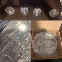 4 ganci appendiabiti trasparente Kartell nuovi