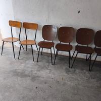 sedie modernariato design vintage coppia