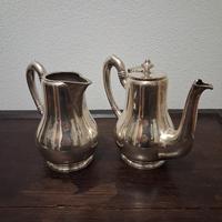 Set caffè, Broggi Milano, placcato argento, epoca