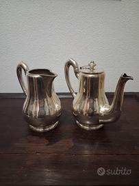 Set caffè, Broggi Milano, placcato argento, epoca
