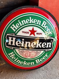 Insegna luminosa bifacciale Heineken