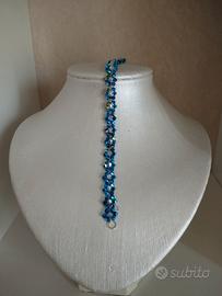 braccialetto Swarovski fatto a mano  