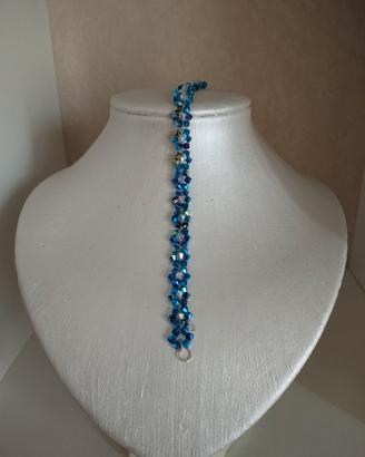 braccialetto Swarovski fatto a mano  