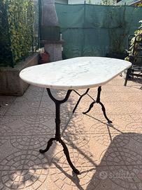 Tavolo bistrot marmo ghisa