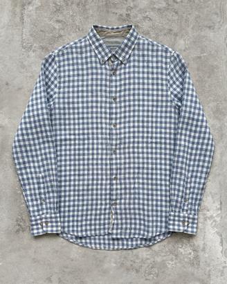 Camicia 100% Lino Primo Emporio Uomo L Quadri
