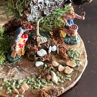 Presepe in legno e cartapesta