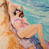 Donna al mare 