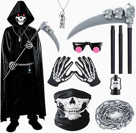 Costume Halloween Uomo Adulto, Vestito Mietitore/M