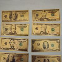 collezione banconote dorate 