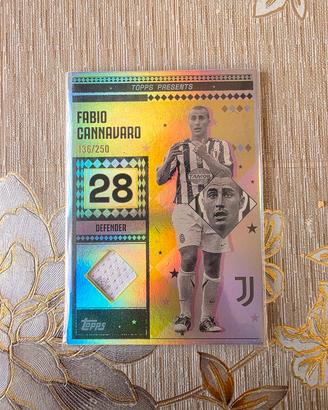 Fabio Cannavaro Relic Match Worn /250 Topps Juve