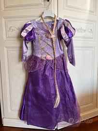 Vestito carnevale Rapunzel lungo 85cm