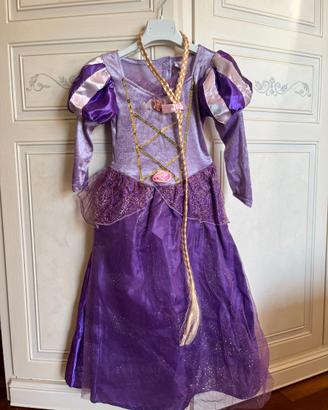 Vestito carnevale Rapunzel lungo 85cm