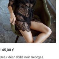 Desir déshabillé noir Georges Rech. Misura 42/44.