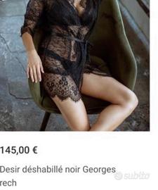 Desir déshabillé noir Georges Rech. Misura 42/44.