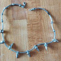 Collana stile punk, decorazioni gotiche a spillo