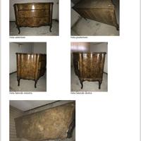 armadio cassettiera e comodino in stile