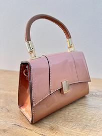 ALDO mini bag rosa cipria vernice lucida