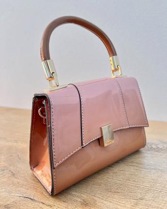ALDO mini bag rosa cipria vernice lucida