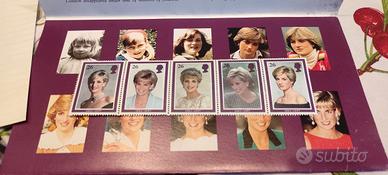 francobolli italiani e collezione di lady diana 