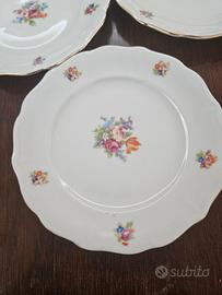 Antichi piattini in porcellana di Bavaria 