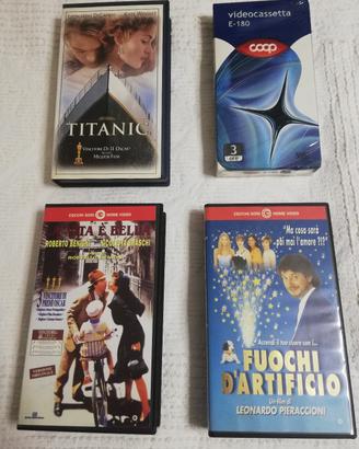 3 VHS Film Vintage Anni 90 + Videocassetta Nuova 